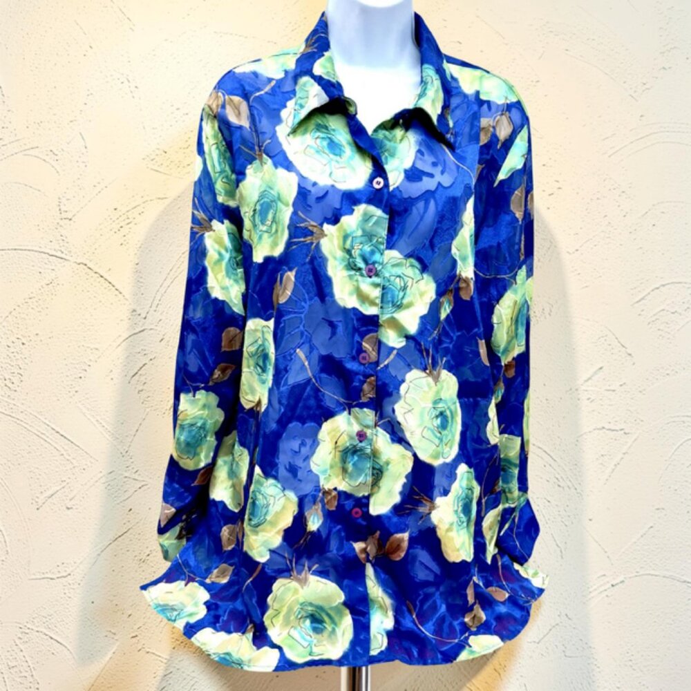 4 Blouses Size X 1X: Gloria Lance-Notation-Maggie Barn-MIXIT Long Sleeve(#56 - Picture 5 of 13